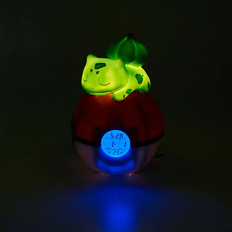 Pokémon Budík Pokeball se světlem Bulbasaur 18 cm fotografii produktu
