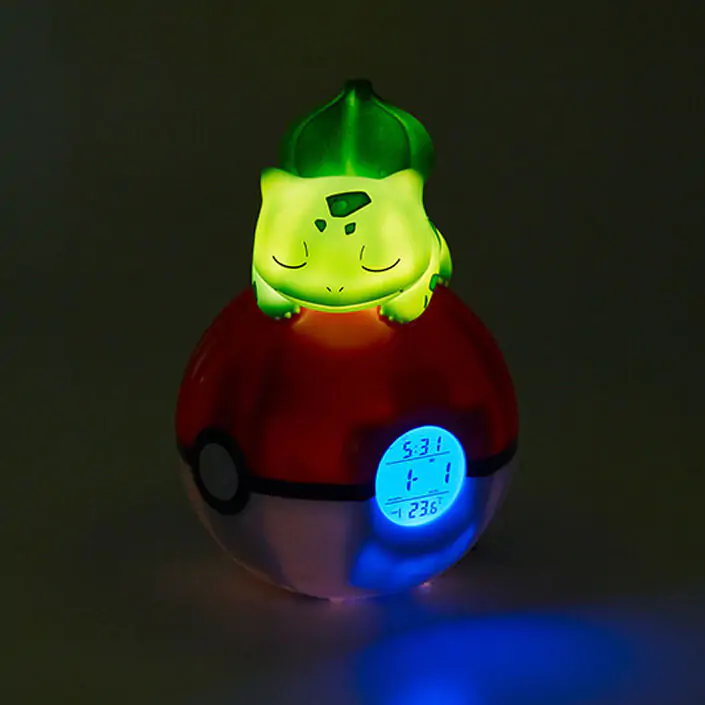 Pokémon Budík Pokeball se světlem Bulbasaur 18 cm fotografii produktu