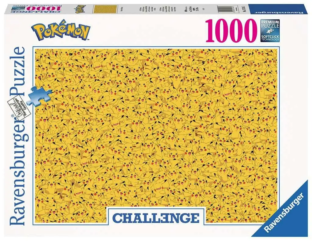 Pokémon Challenge Puzzle Skládačka Pikachu (1000 dílků) fotografii produktu
