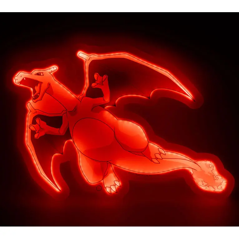 Pokémon LED nástěnná lampa Charizard 30 cm fotografii produktu