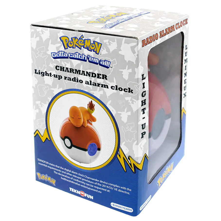 Pokémon Budík Pokeball se Světlem Charmander 18 cm fotografii produktu