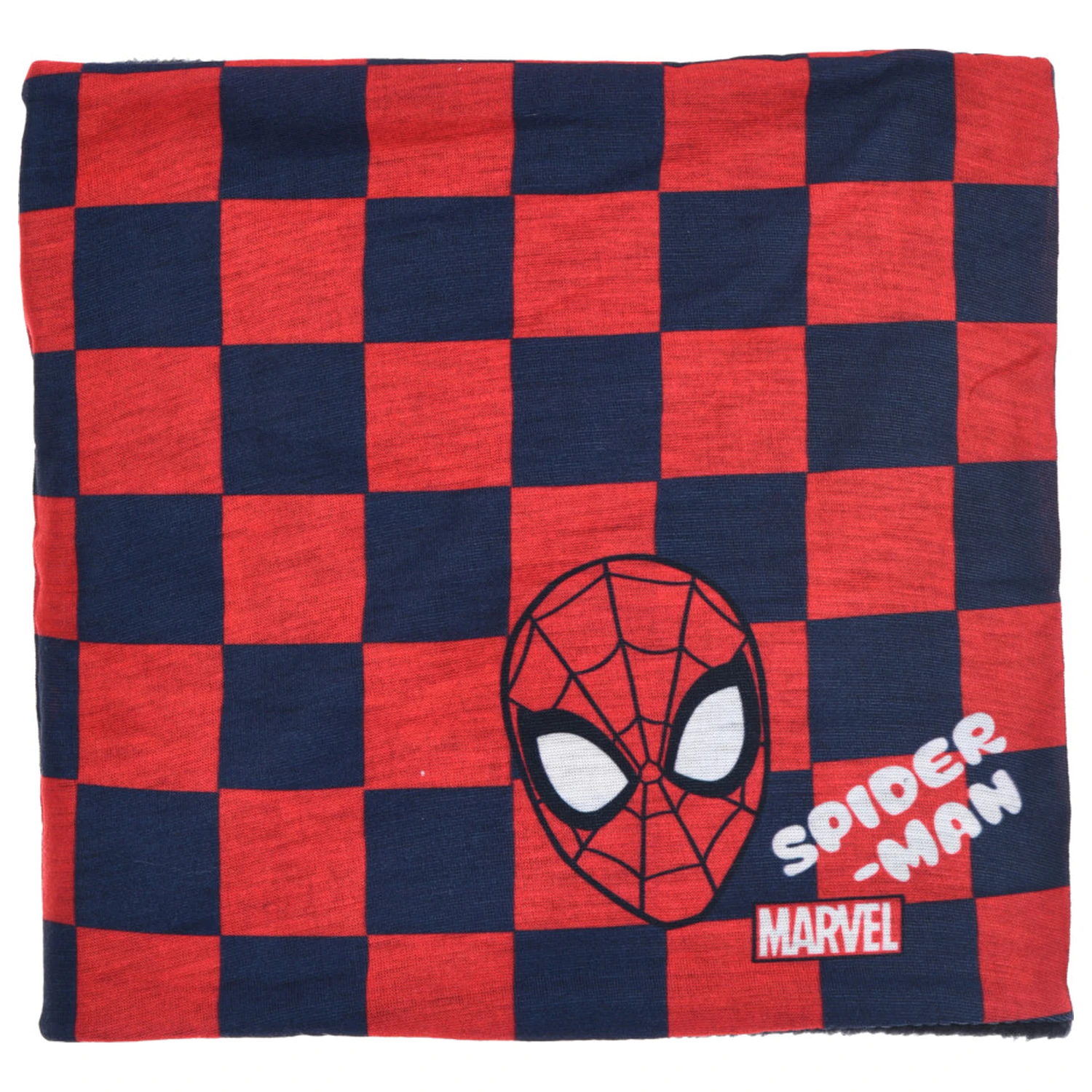 Spiderman kostkovaná dětská šála, nákrčník fotografii produktu