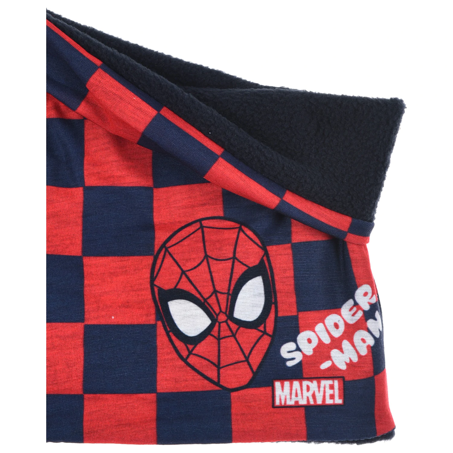 Spiderman kostkovaná dětská šála, nákrčník fotografii produktu