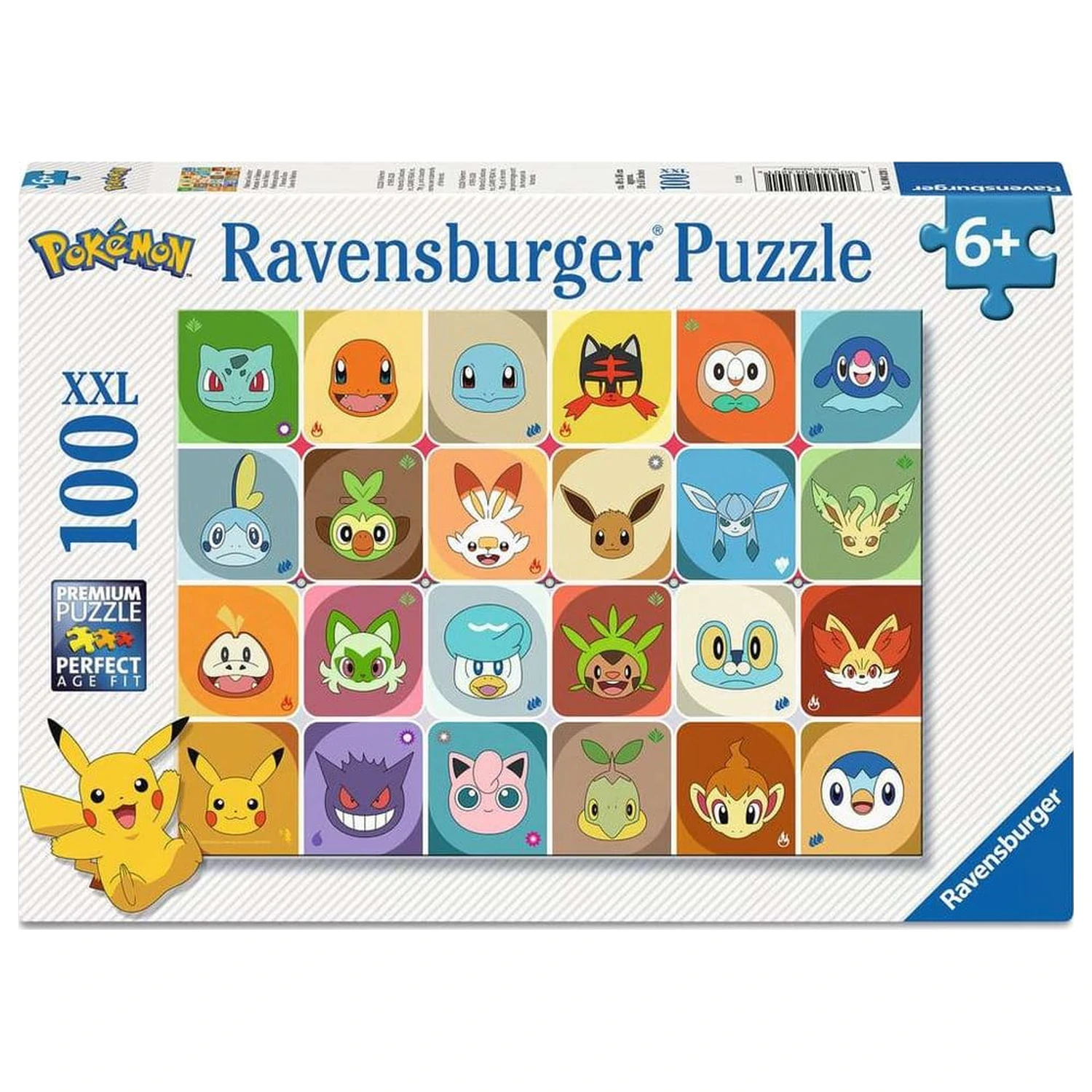 Pokémon Dětské Puzzle Pokémon Faces (100 dílků XXL) fotografii produktu