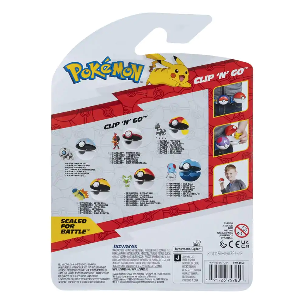 Pokémon Clip'n'Go Poké Balls Blitzle & Fast BallPokémon Clip'n'Go Poké Baly Blitzle & Fast Ball fotografii produktu