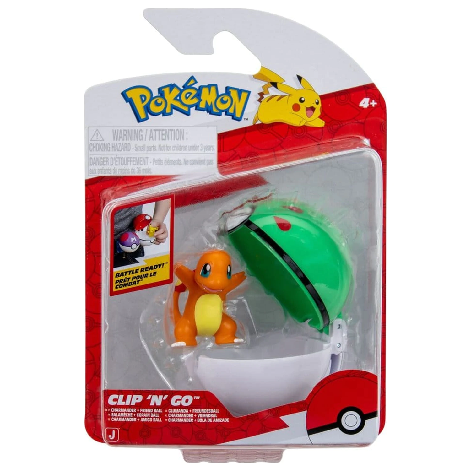 Pokémon Clip 'n' Go Akční figurka Charmander & Friend Ball fotografii produktu