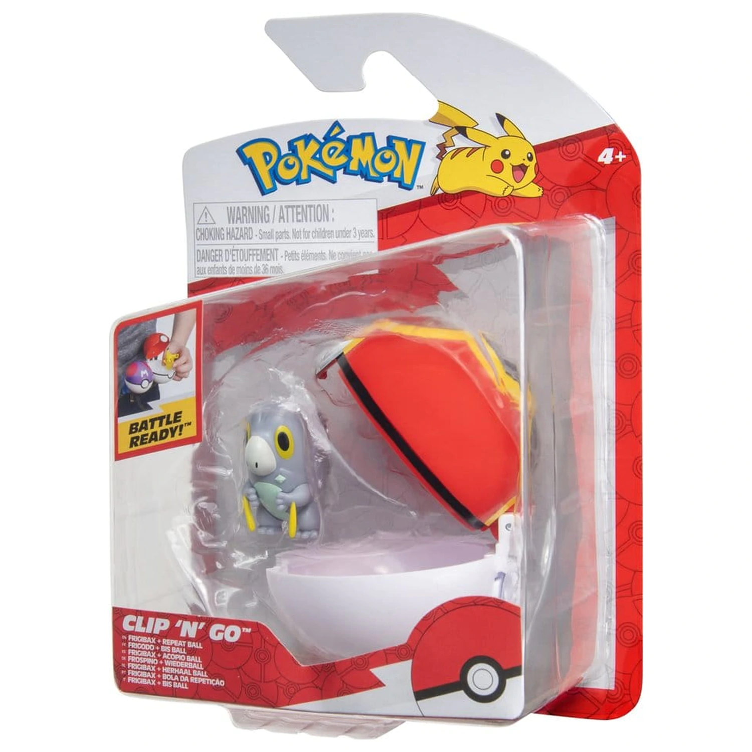 Pokémon Clip 'n' Go Akční figurka Wave 21 Frigibax & Repeat Ball fotografii produktu
