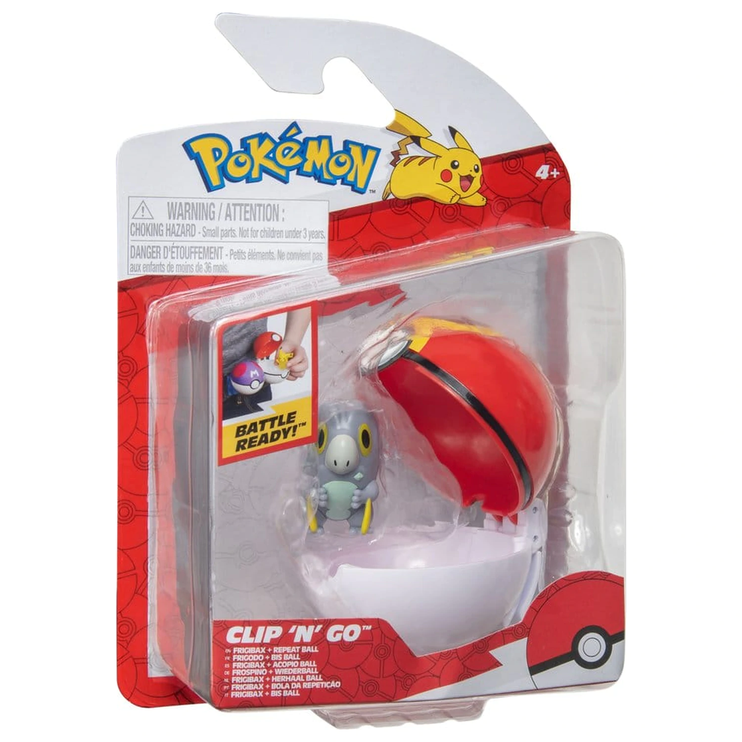 Pokémon Clip 'n' Go Akční figurka Wave 21 Frigibax & Repeat Ball fotografii produktu
