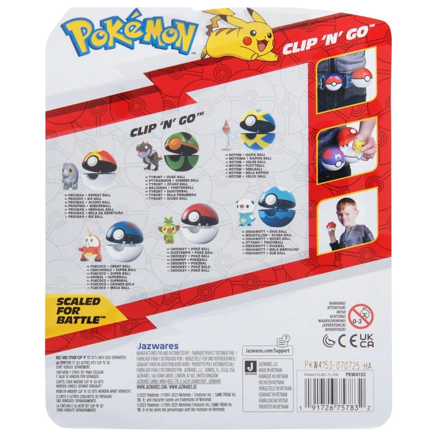 Pokémon Clip 'n' Go Akční figurka Wave 21 Frigibax & Repeat Ball fotografii produktu