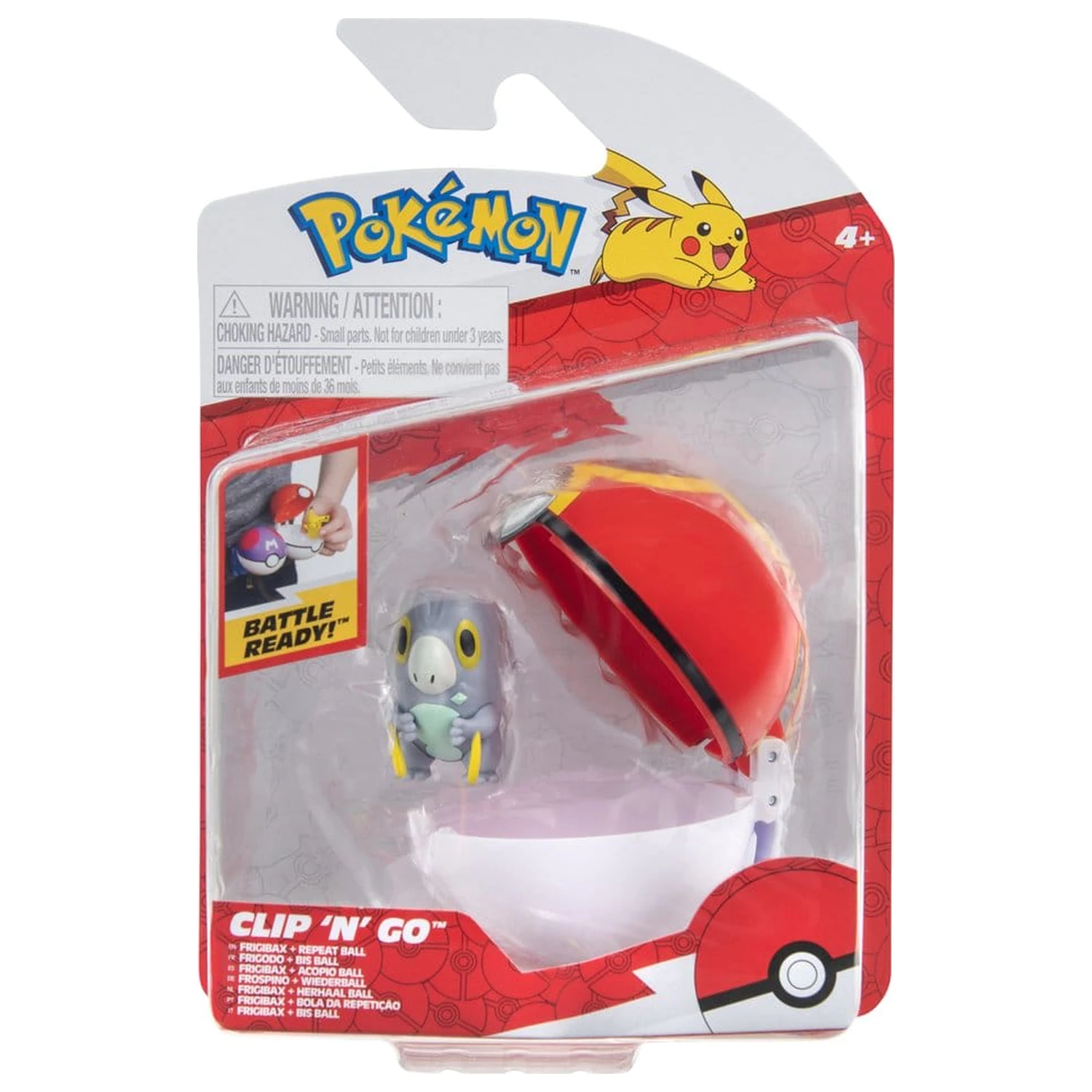 Pokémon Clip 'n' Go Akční figurka Wave 21 Frigibax & Repeat Ball fotografii produktu