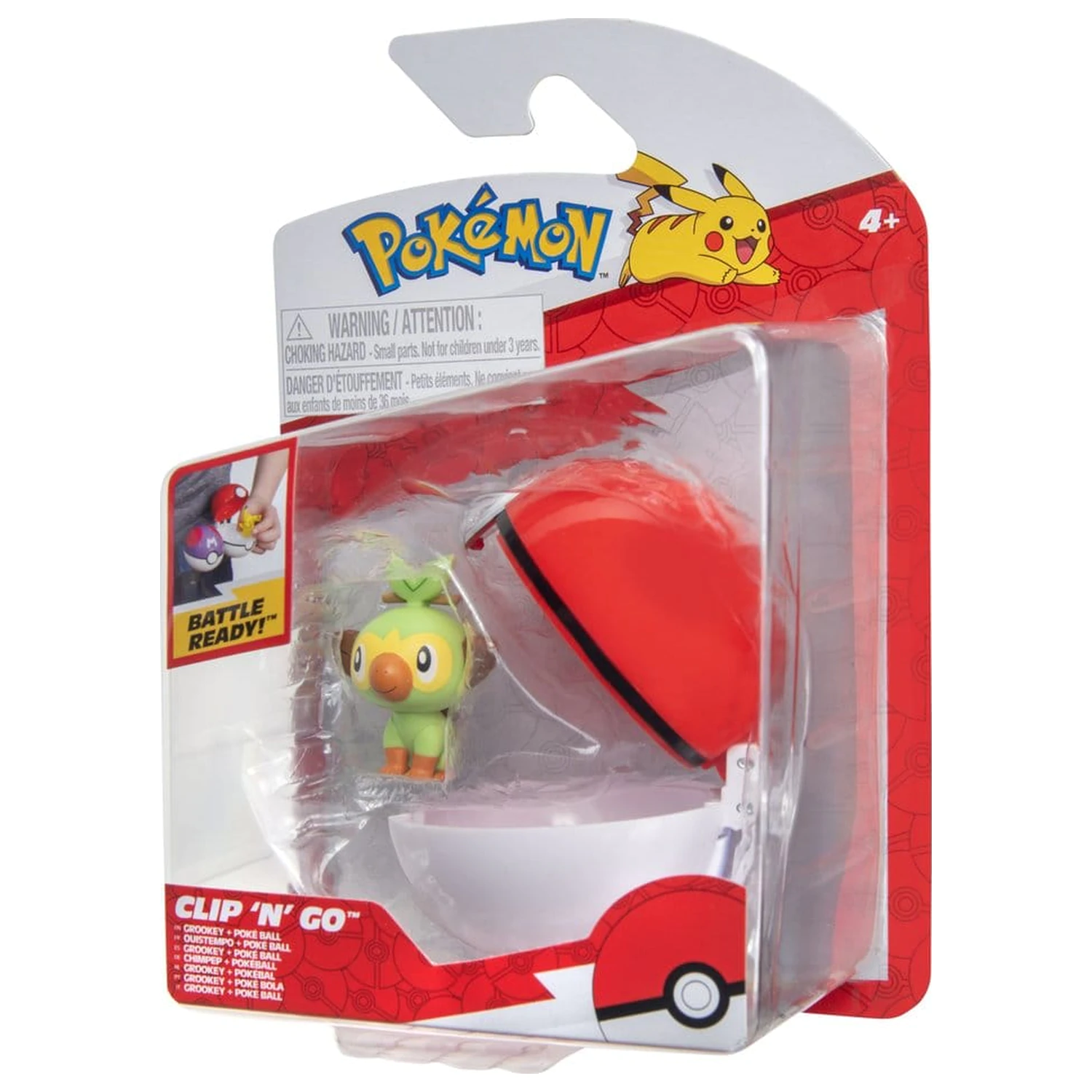 Pokémon Clip 'n' Go Akční figurka Wave 21 Grookey & Poké Ball fotografii produktu