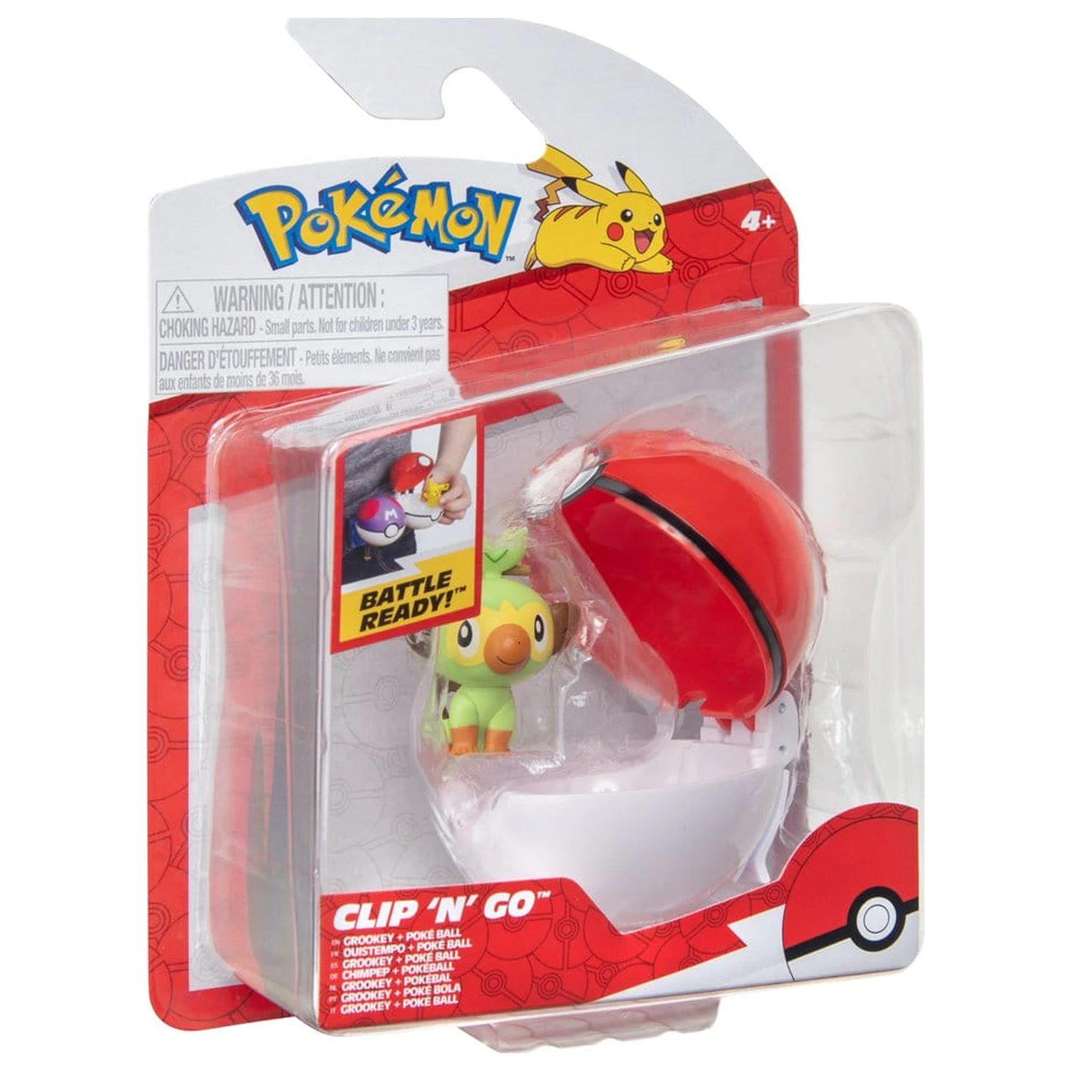 Pokémon Clip 'n' Go Akční figurka Wave 21 Grookey & Poké Ball fotografii produktu