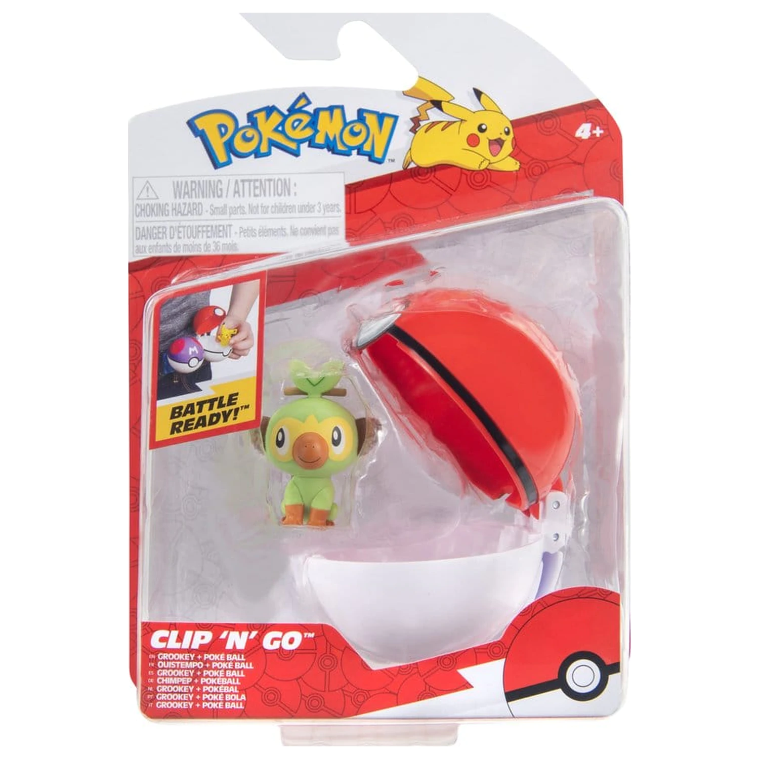 Pokémon Clip 'n' Go Akční figurka Wave 21 Grookey & Poké Ball fotografii produktu