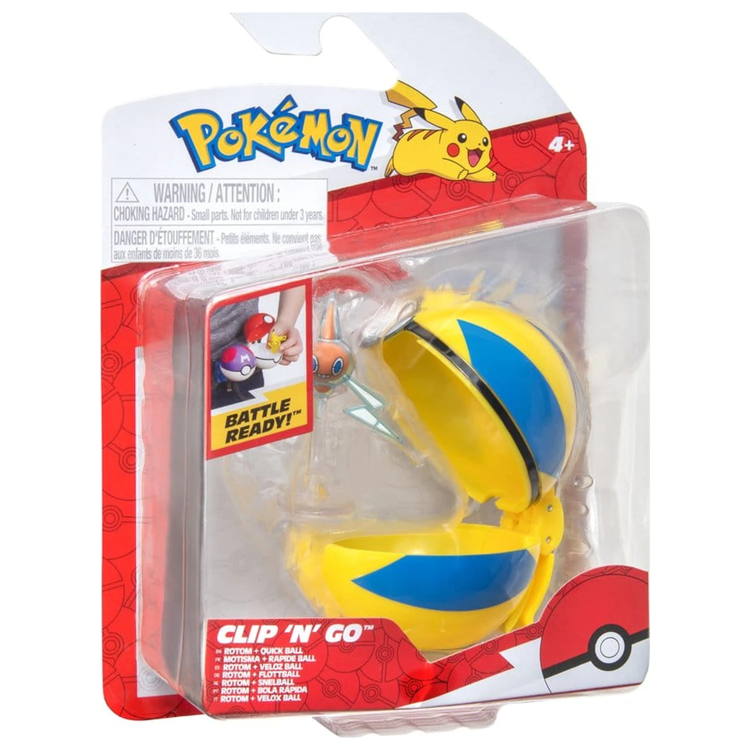 Pokémon Clip 'n' Go Akční figurka Wave 21 Rotom & Quick Ball fotografii produktu