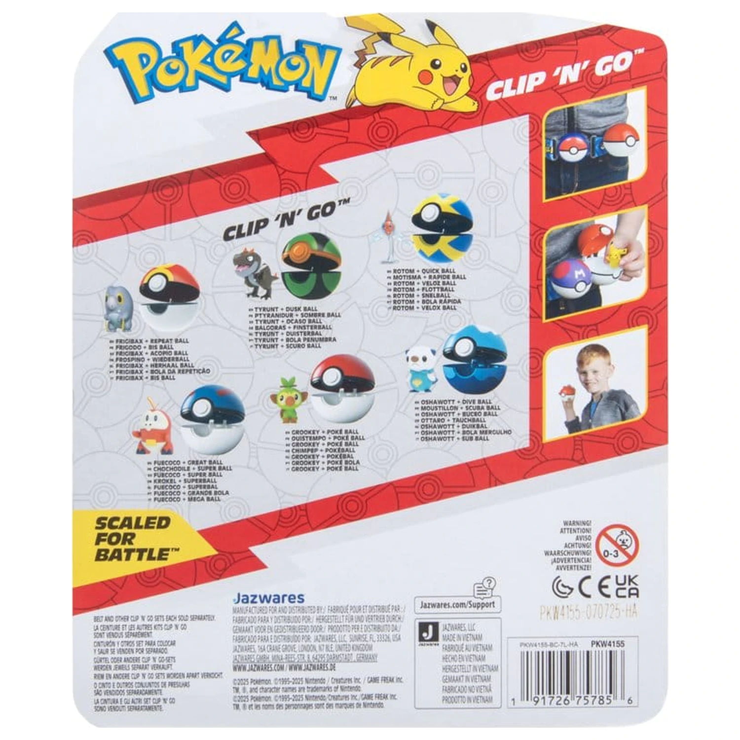 Pokémon Clip 'n' Go Akční figurka Wave 21 Rotom & Quick Ball fotografii produktu