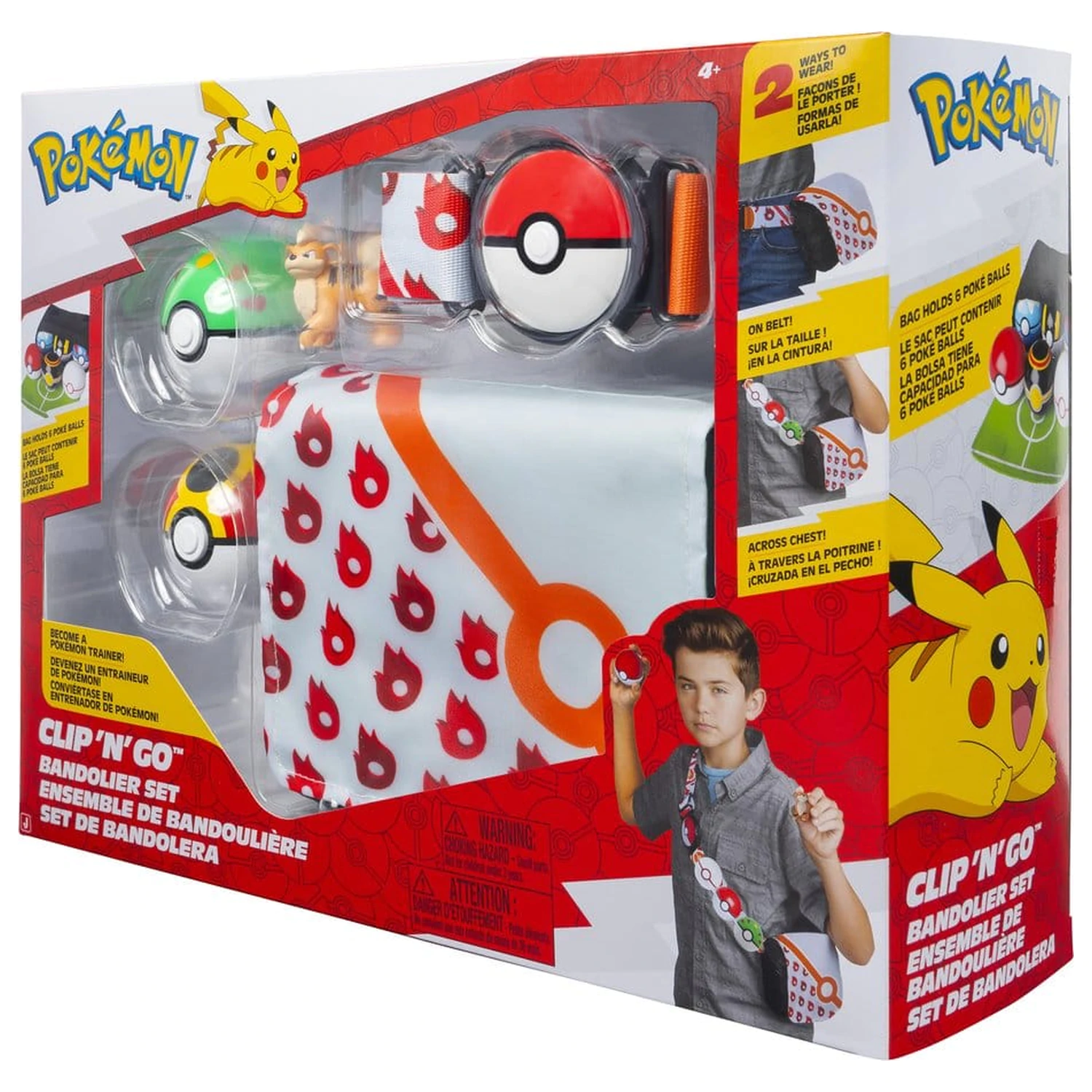 Pokémon Clip 'n' Go Bandolier Set Growlithe fotografii produktu