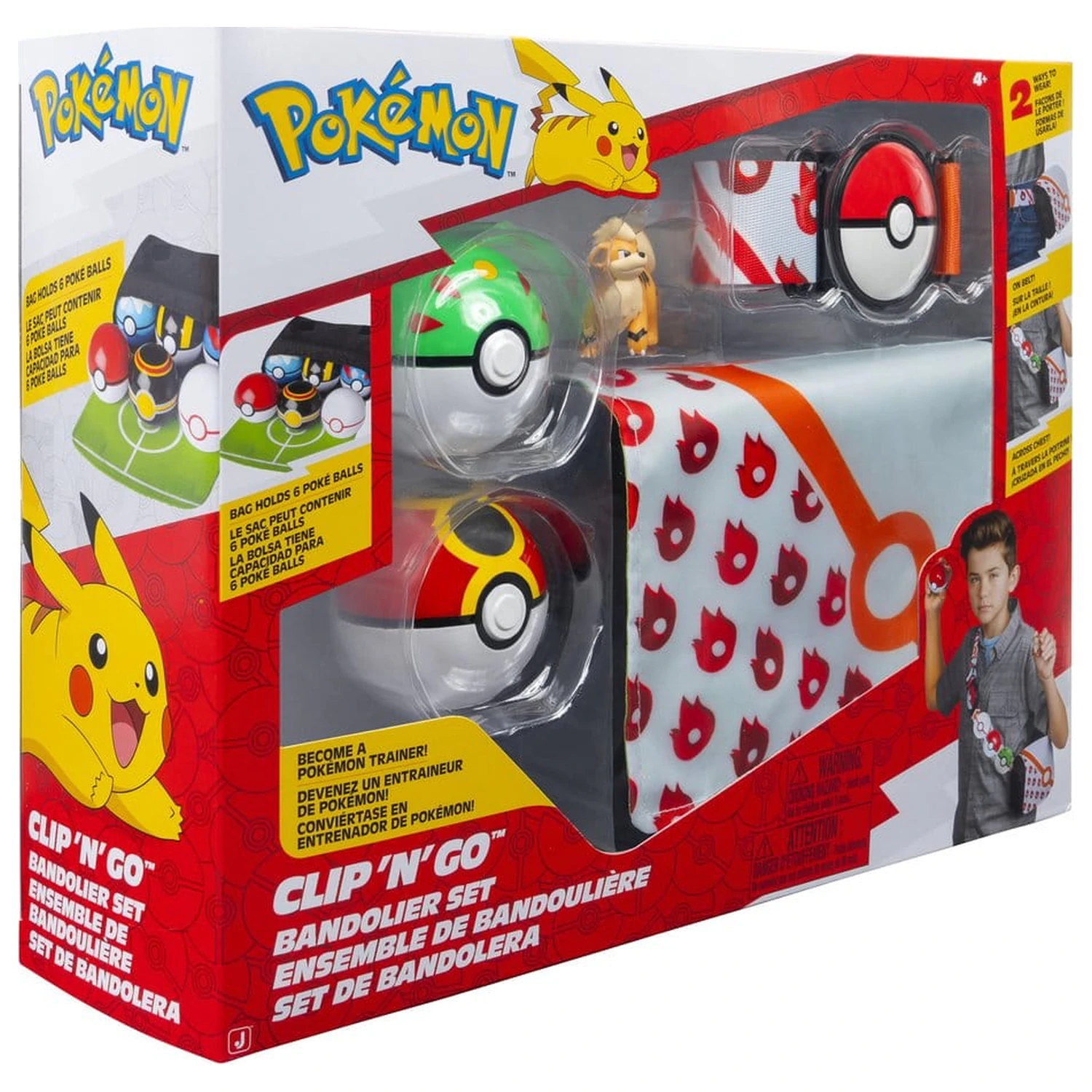 Pokémon Clip 'n' Go Bandolier Set Growlithe fotografii produktu