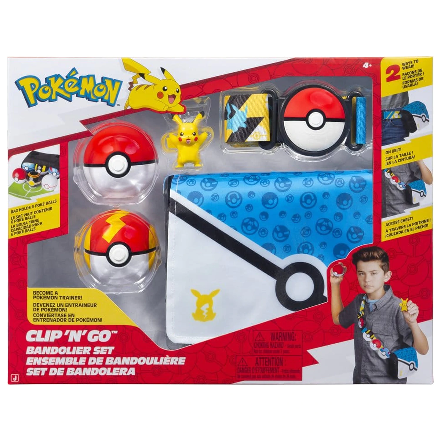Pokémon Clip 'n' Go bandalír set Pikachu fotografii produktu