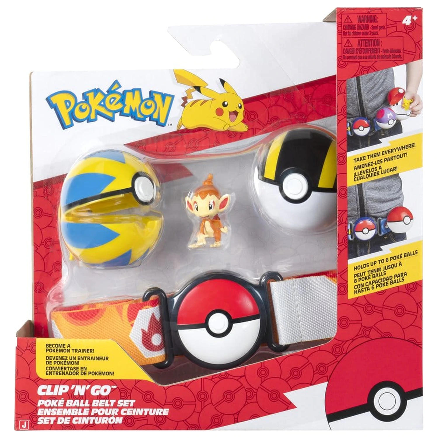 Pokémon Clip 'n' Go Sady pásů Chimchar fotografii produktu