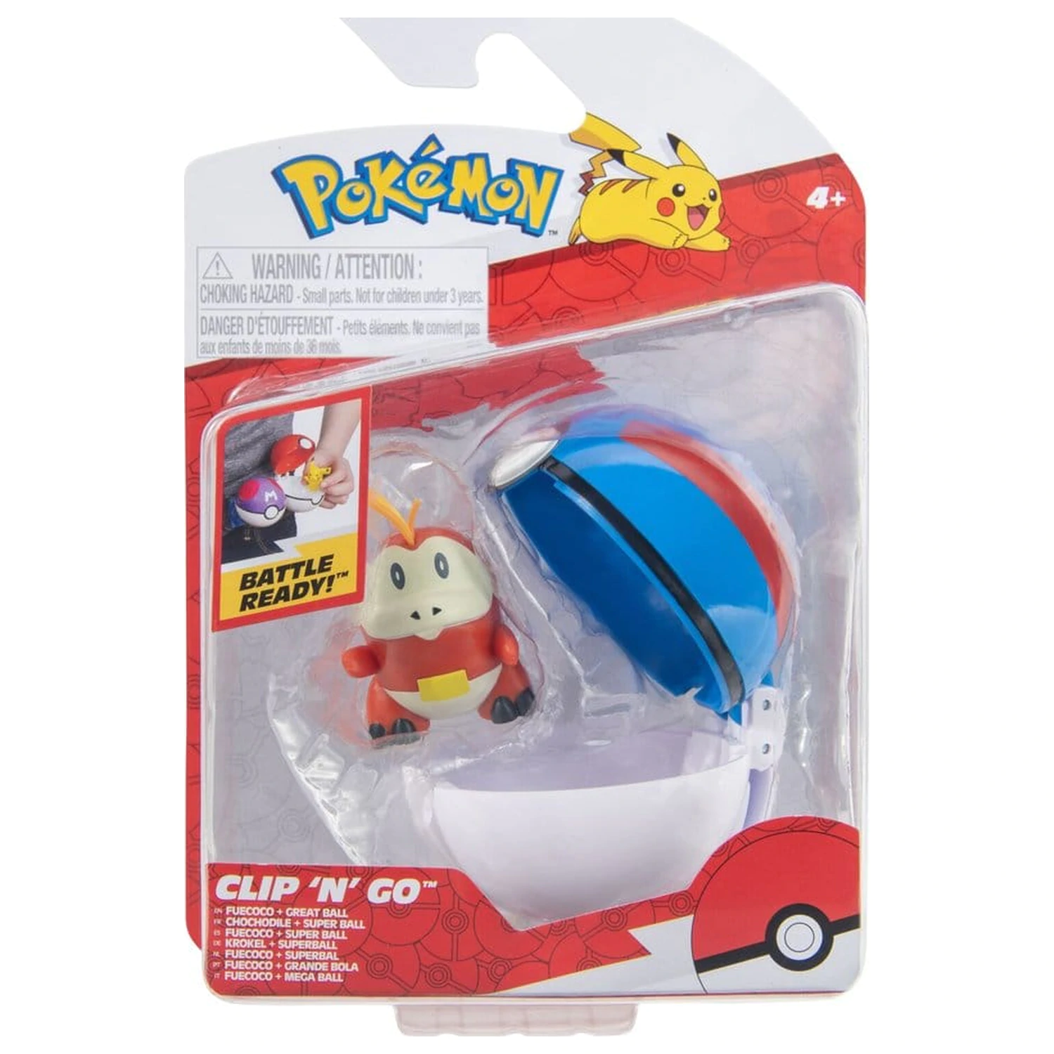 Pokémon Clip 'n' Go Fuecoco & Great Ball fotografii produktu