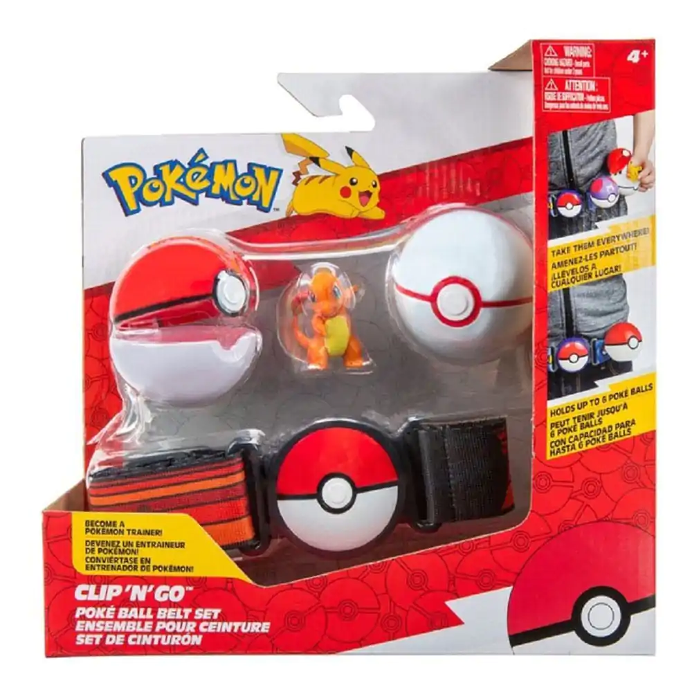 Pokémon Clip'n'Go Sada Pásku na Poké Ball, Poké Ball, Luxury Ball & Charmander fotografii produktu