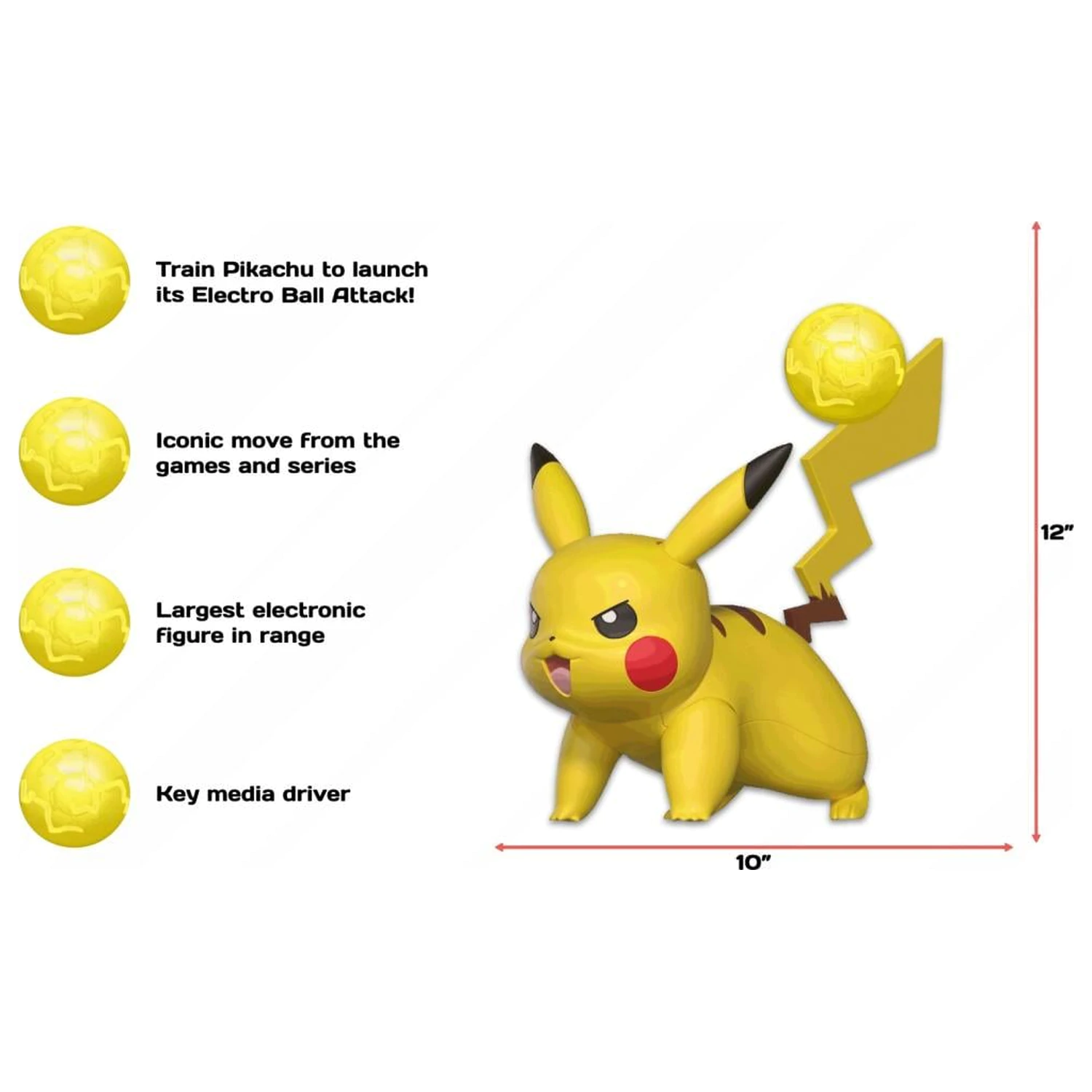 Pokémon Deluxe figurka s funkcí (Electro Ball Pikachu) fotografii produktu