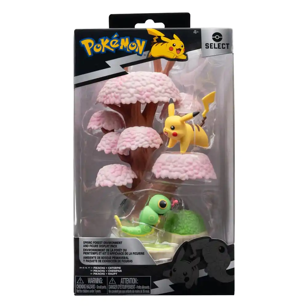 Pokémon Environment Set Jarní les & Caterpie & Pikachu fotografii produktu