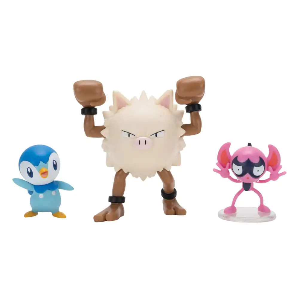 Pokémon First Partner Battle Figure Set Sada figurek 3-Pack Impidimp, Piplup & Primape fotografii produktu