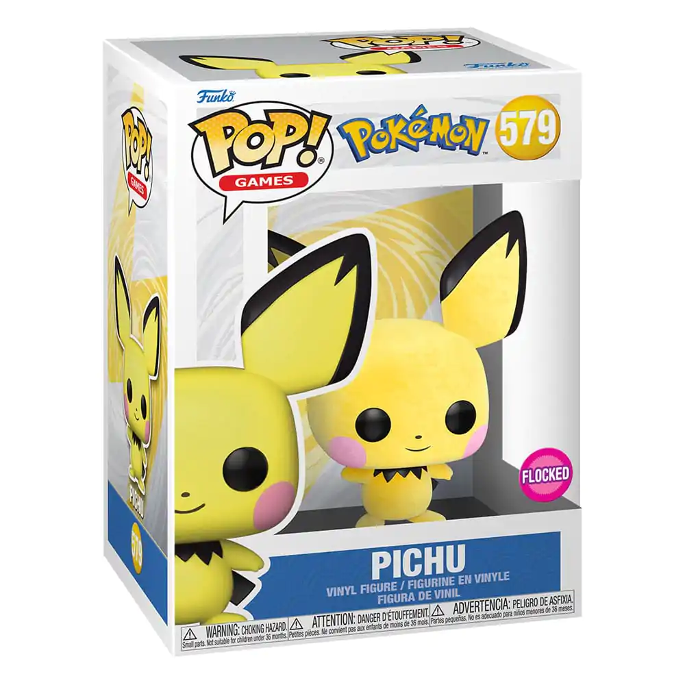 Pokemon Funko POP! Games Vinylová figurka Pichu Flocked Exclusive 9 cm fotografii produktu
