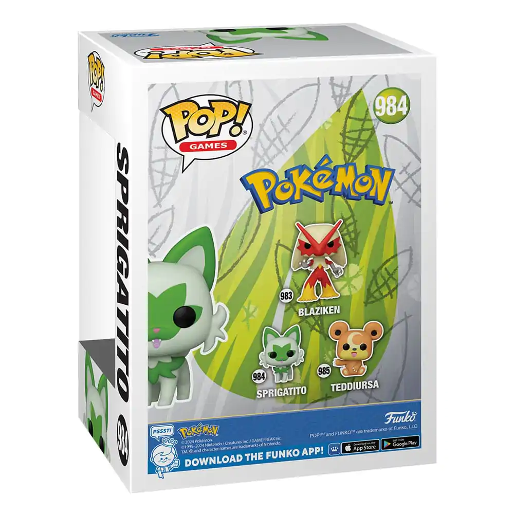 Pokemon Funko POP! Games vinylová figurka Sprigatito(EMEA) 9 cm fotografii produktu