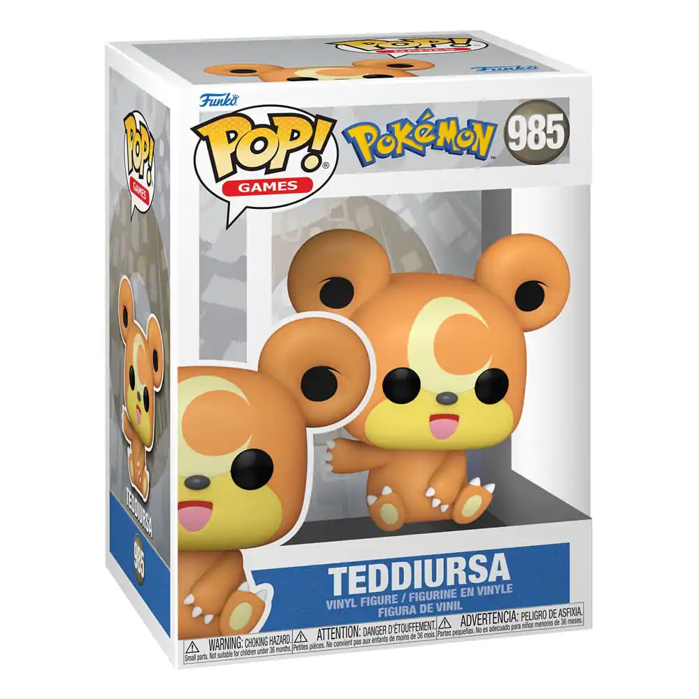 Pokemon Funko POP! Games Vinylová figurka Teddiursa(EMEA) 9 cm fotografii produktu