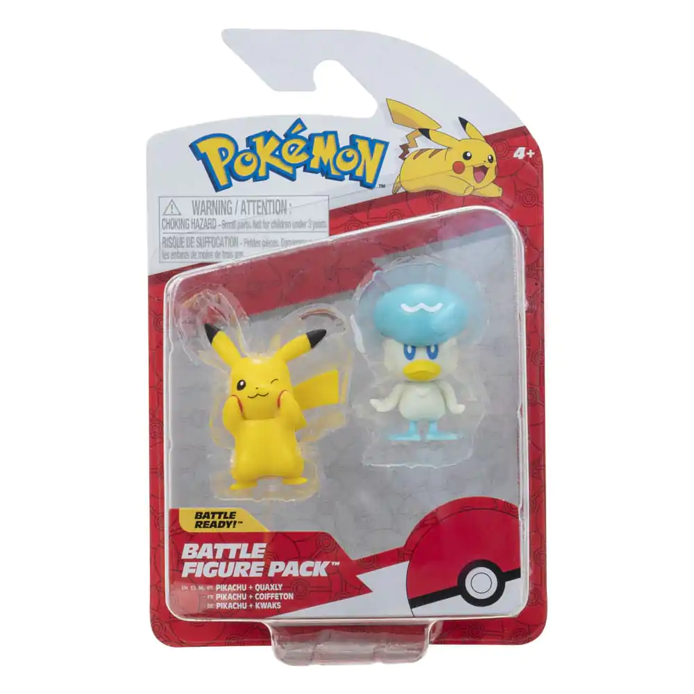 Pokémon Gen IX Battle Figure Pack Mini Figurka 2-balení Pikachu & Quaxly 5 cm fotografii produktu