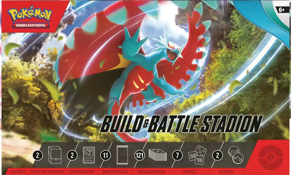 Pokémon KP04 Karmesin&Purpur Miraidon EX Build & Battle Stadium *Německá verze* fotografii produktu