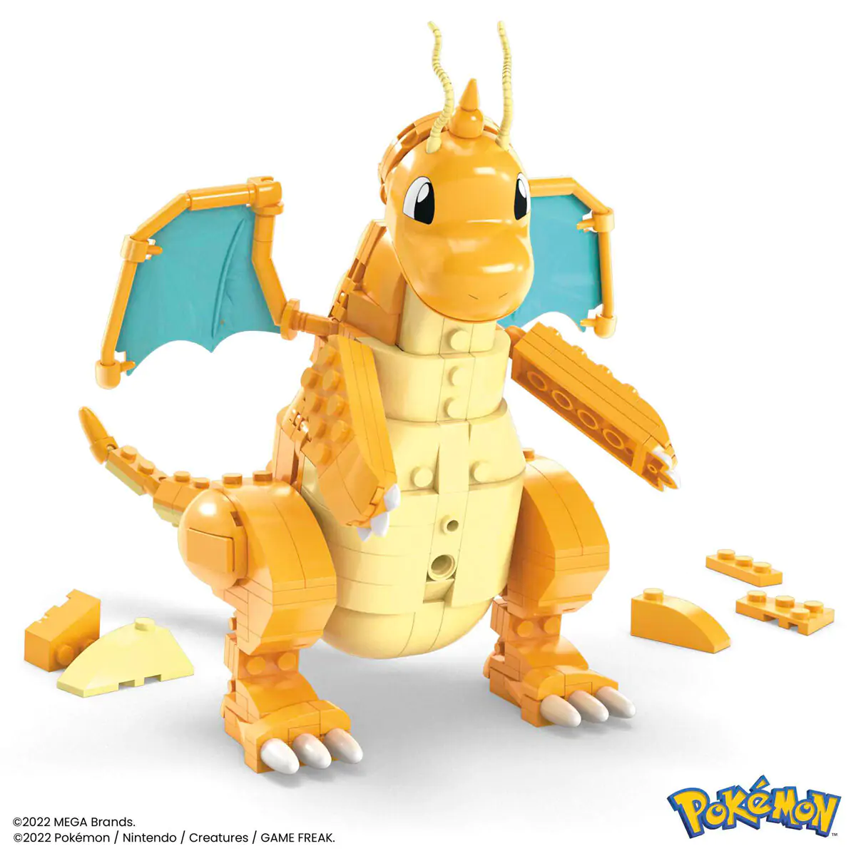 Pokémon Mega Construx stavebnice Dragonite 19 cm fotografii produktu