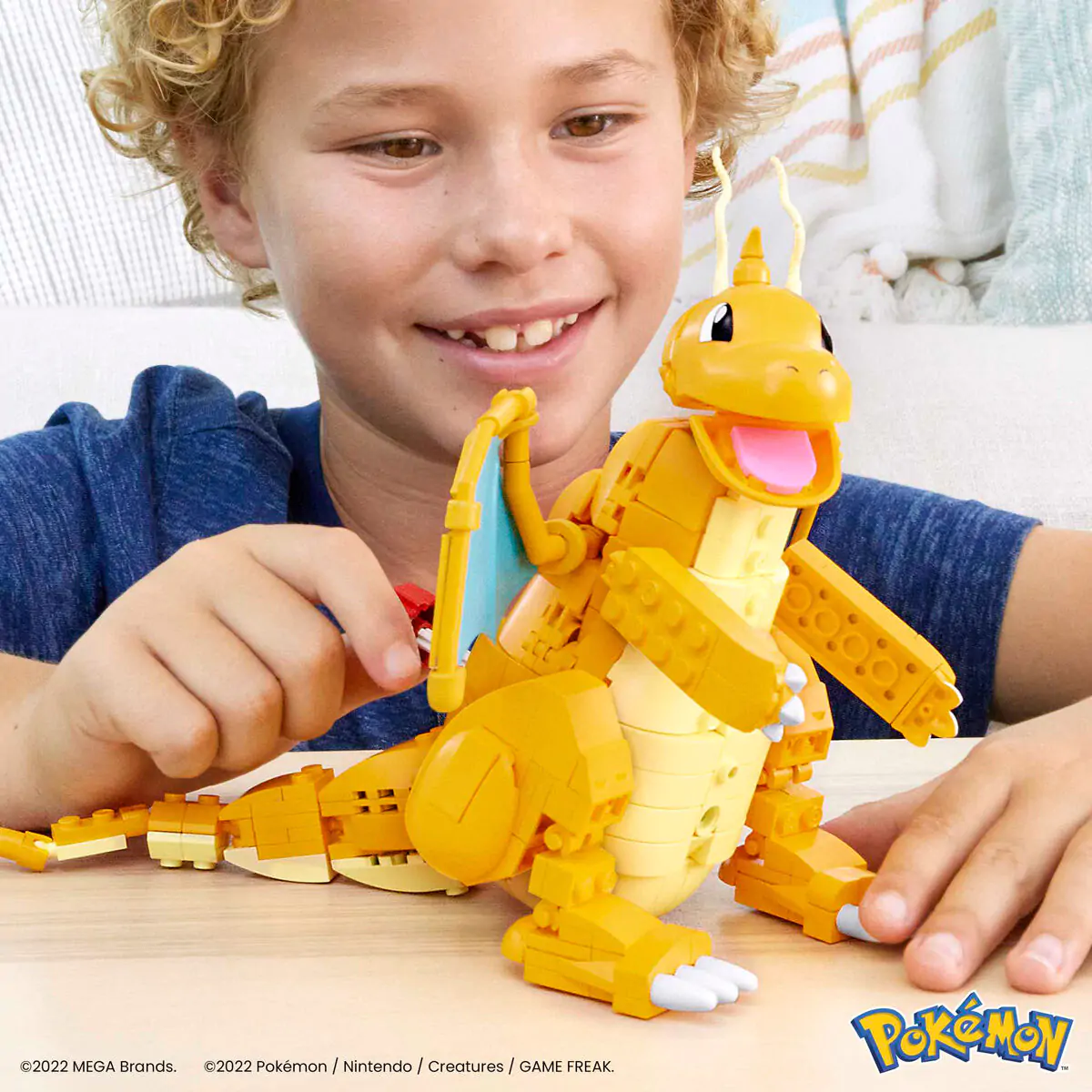 Pokémon Mega Construx stavebnice Dragonite 19 cm fotografii produktu
