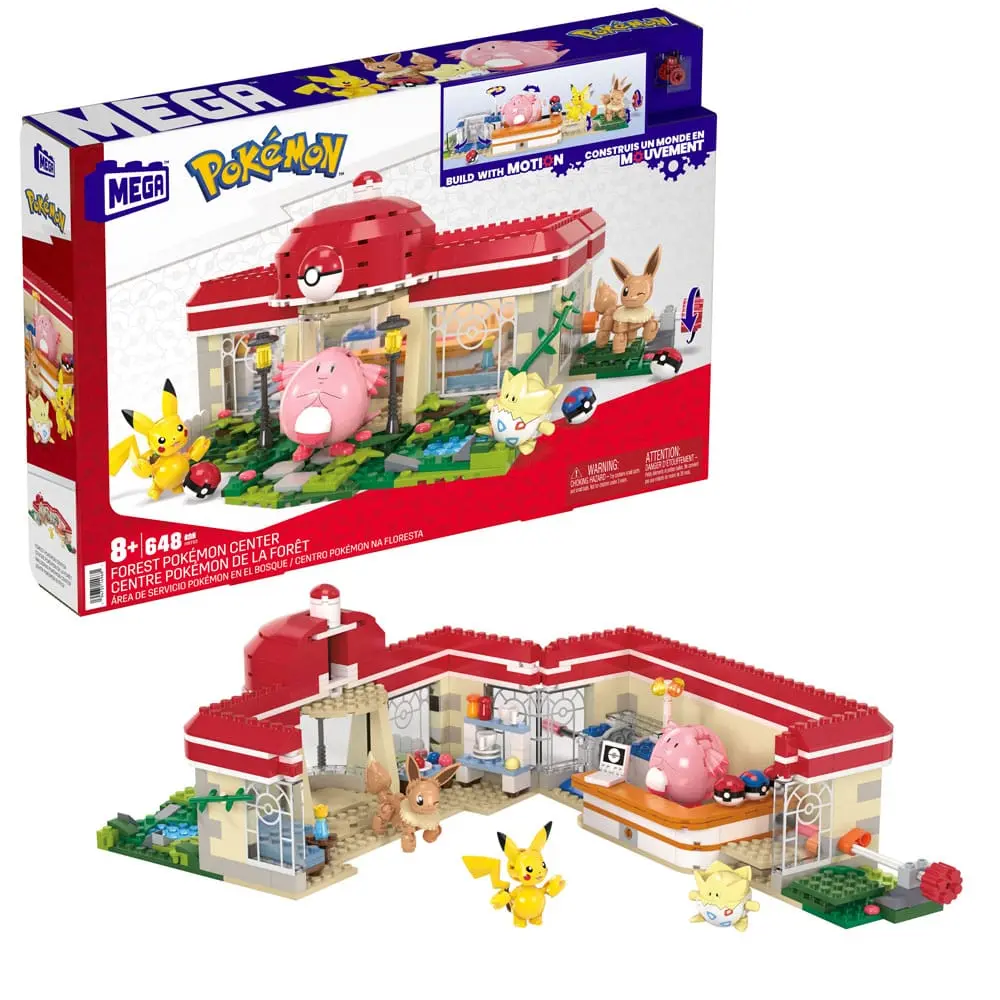 Pokémon Mega Construx Stavebnice Lesní Pokémon Centrum fotografii produktu