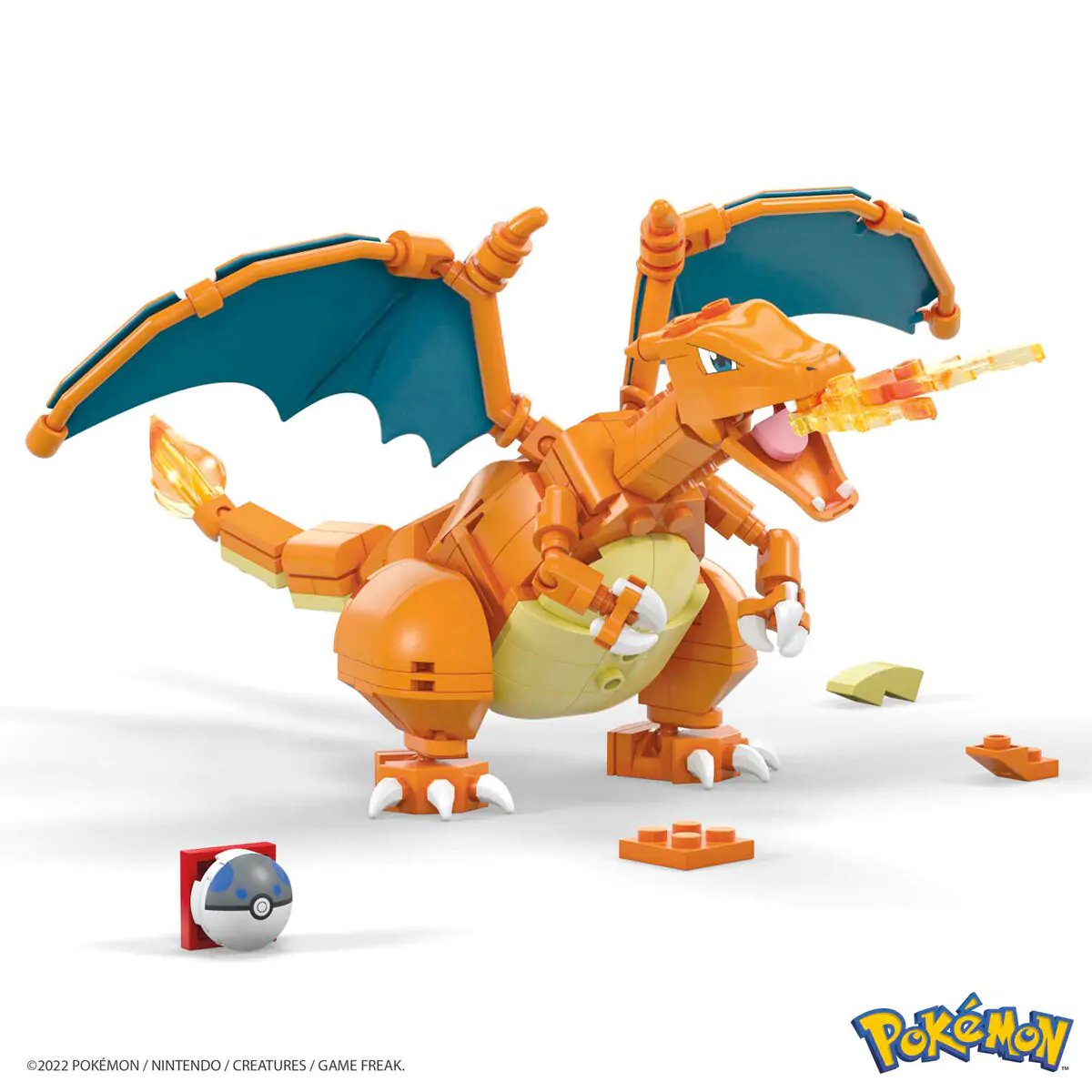 Pokémon Mega Construx Wonder Builders stavebnice Charizard 10 cm fotografii produktu