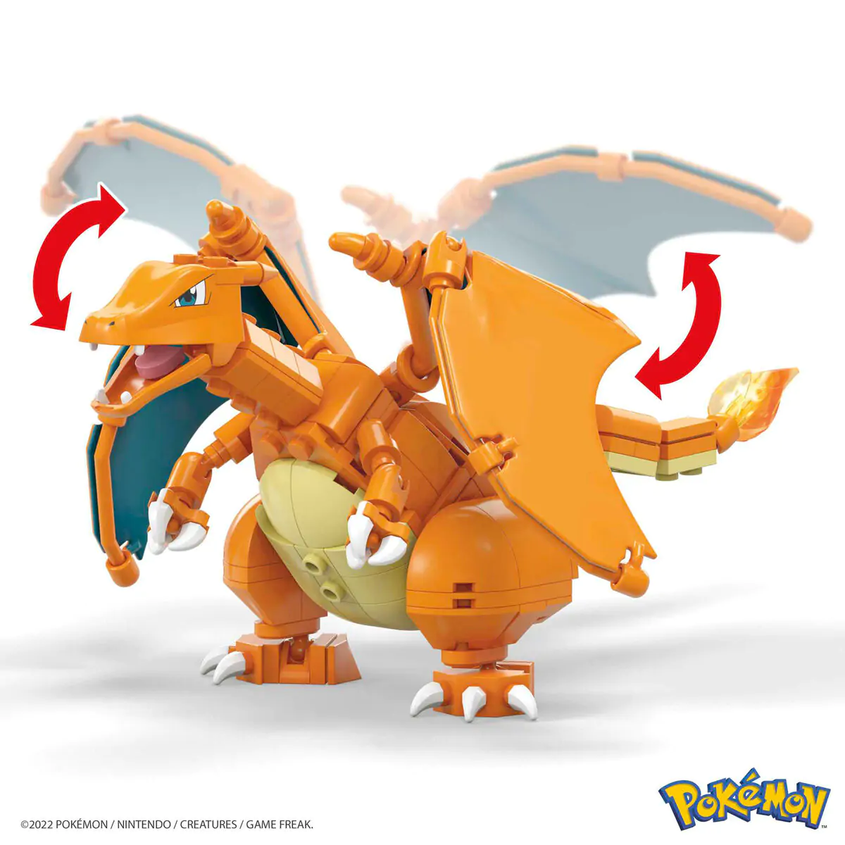 Pokémon Mega Construx Wonder Builders stavebnice Charizard 10 cm fotografii produktu