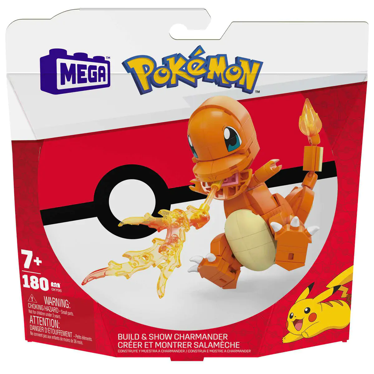 Pokémon Mega Construx Wonder Builders stavebnice Charmander 10 cm fotografii produktu