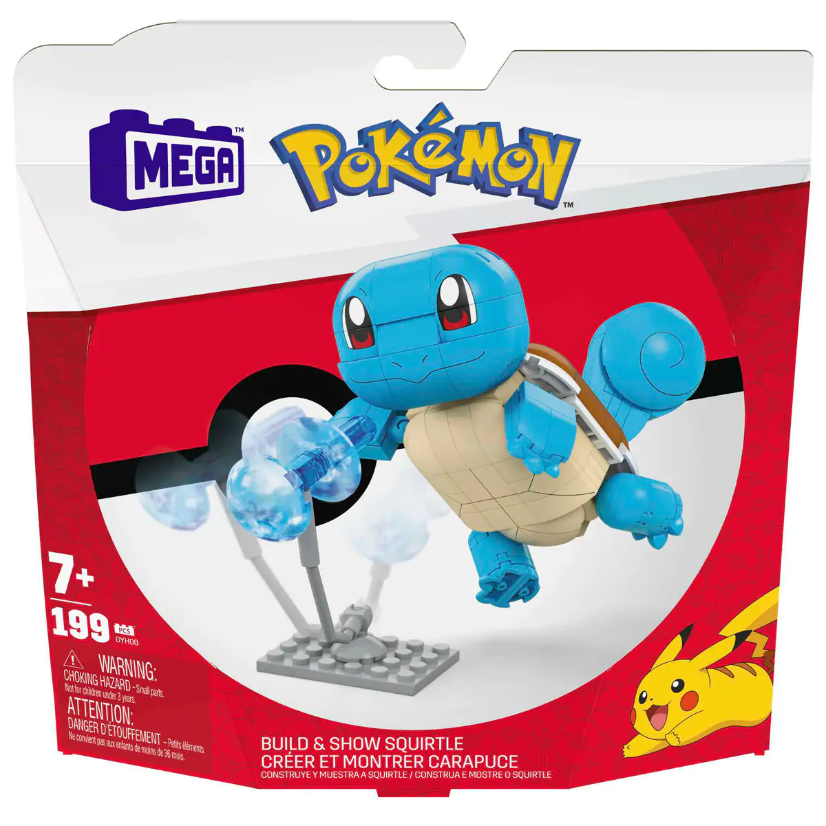 Pokémon Mega Construx Wonder Builders Stavebnice Squirtle 10 cm fotografii produktu