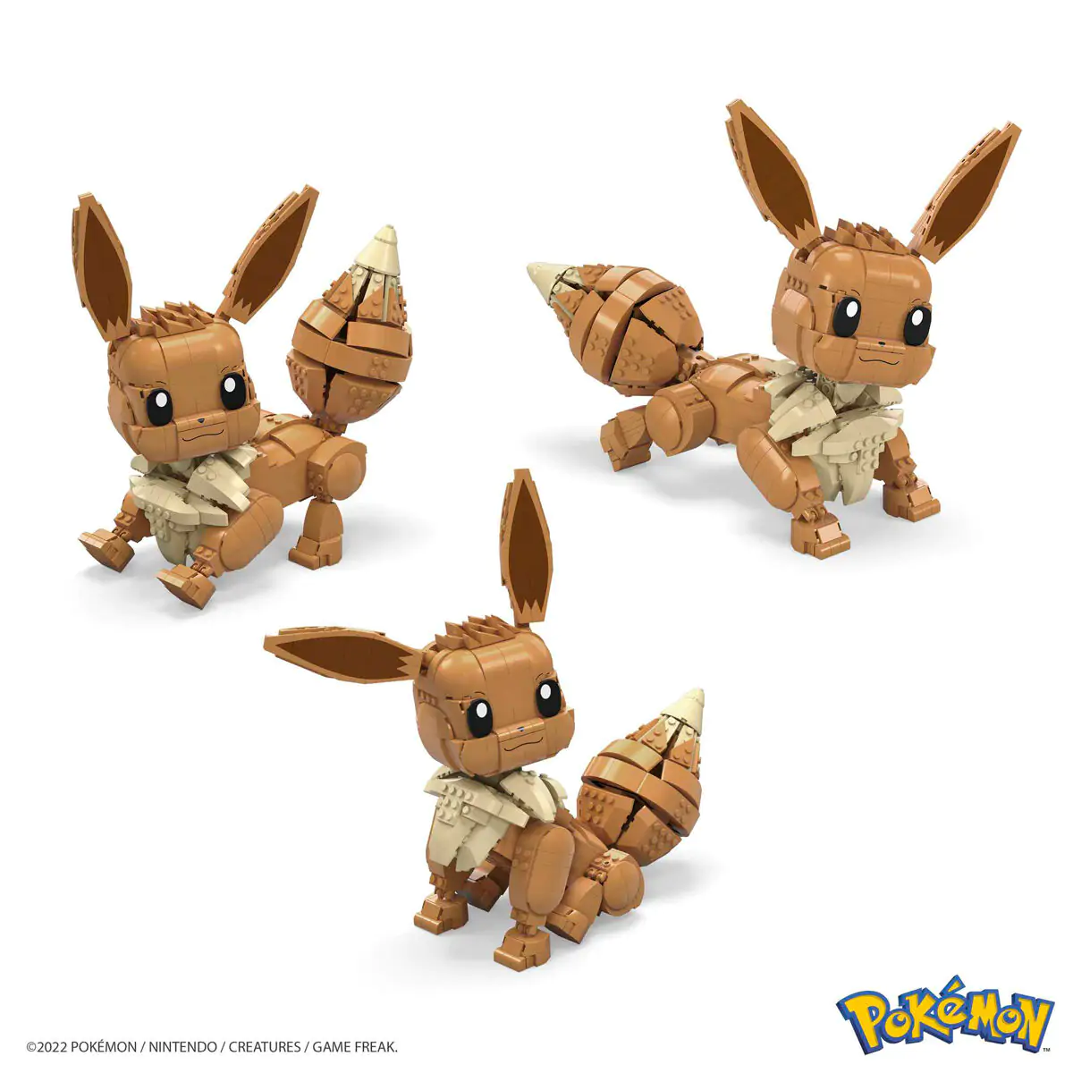 Pokémon Mega Construx Wonder Builders stavebnice Jumbo Eevee 29 cm fotografii produktu