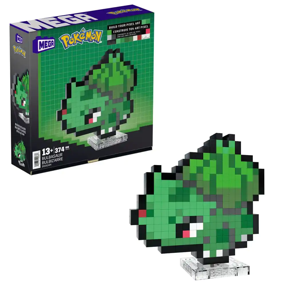 Pokémon MEGA Construction Set Bulbasaur Pixel Art stavebnice fotografii produktu