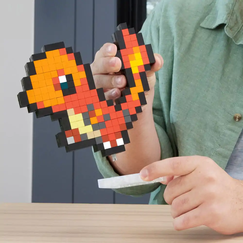 Pokémon MEGA Construction Set Charmander Pixel Art – stavebnice fotografii produktu