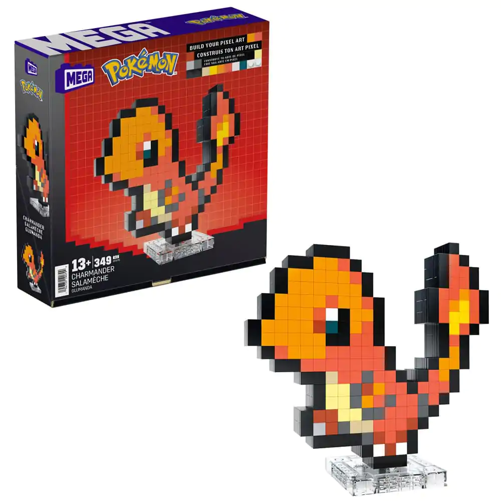 Pokémon MEGA Construction Set Charmander Pixel Art – stavebnice fotografii produktu