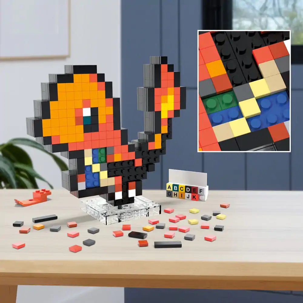 Pokémon MEGA Construction Set Charmander Pixel Art – stavebnice fotografii produktu