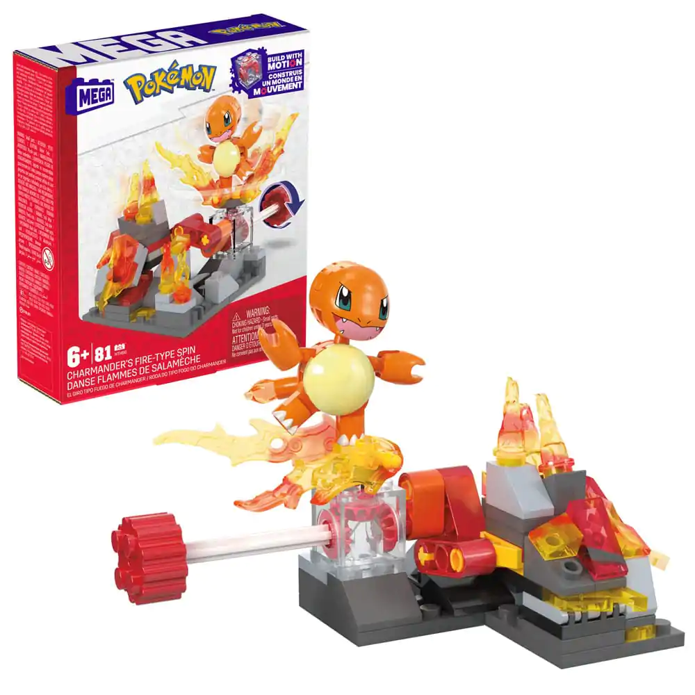 Pokémon MEGA Construction Set Charmander's Ohnivý Spin fotografii produktu