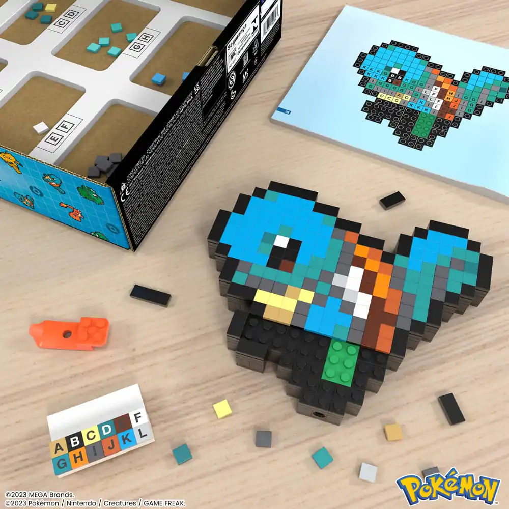 Pokémon MEGA Construction Set Squirtle Pixel Art stavebnice fotografii produktu