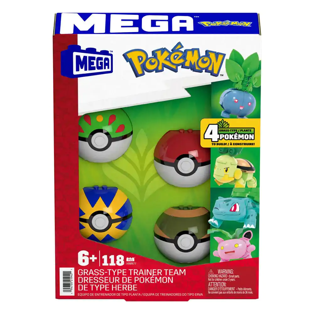 Pokémon MEGA Stavebnice Tým Trénerů Travního Typu Stavebnice fotografii produktu