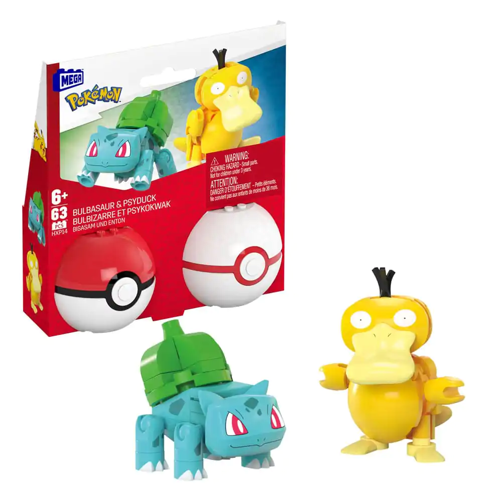 Pokémon MEGA stavebnice Poké Ball Collection: Bulbasaur & Psyduck fotografii produktu