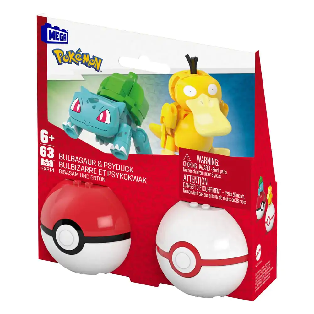 Pokémon MEGA stavebnice Poké Ball Collection: Bulbasaur & Psyduck fotografii produktu